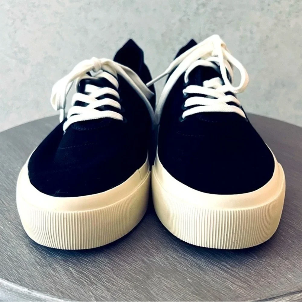 EVERLANE UNISEX ORGANIC COTTON BOAT‎ BEACH BLACK COMFY CASUAL FESTIVAL SNEAKER